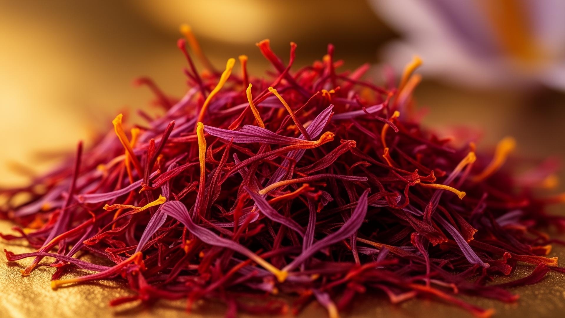 رشته‌های زعفران ایرانی